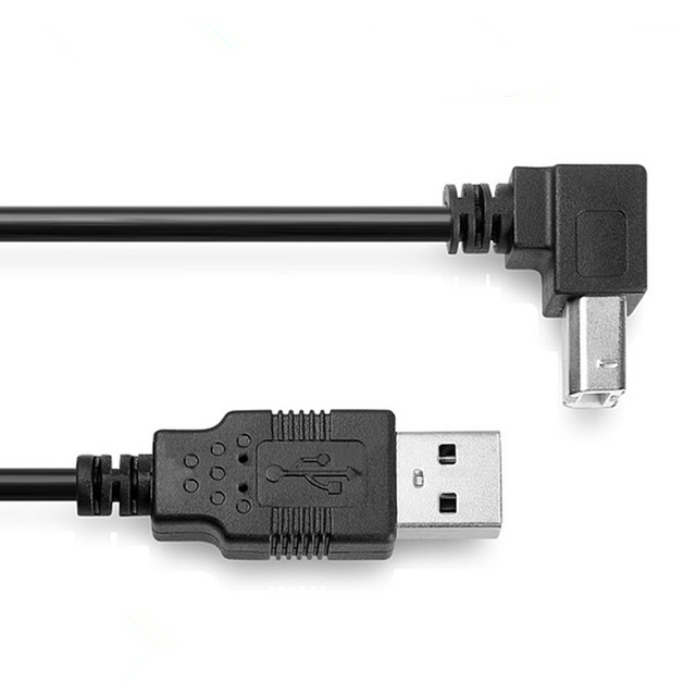 Kabel USB2.0 A męski 150cm 5Ft z 90-stopniowym kątem w górę B męski - do drukarek, skanerów i dysków twardych - Wianko - 12
