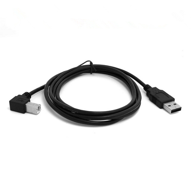 Kabel USB2.0 A męski 150cm 5Ft z 90-stopniowym kątem w górę B męski - do drukarek, skanerów i dysków twardych - Wianko - 11