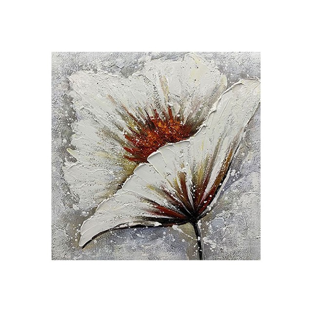Obraz abstrakcyjny kwiat lilii na płótnie, styl skandynawski, dekoracyjne obrazy ścienne do salonu, restauracji, jadalni - Wianko - 7