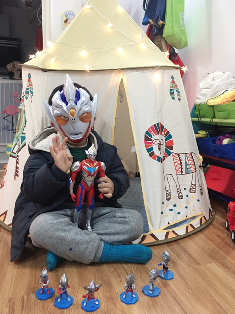 Namiot kempingowy dla dzieci Indian Tribe Play - duży domek do zabawy w plemienne motywy, składany i przenośny z oświetleniem - Wianko - 15