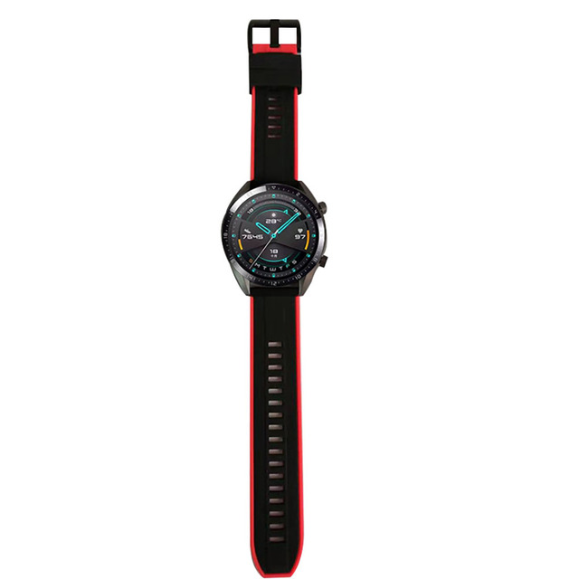 Pasek silikonowy do zegarka Realme 2 S Pro - inteligentna dwukolorowa bransoletka Quick Release - Wianko - 6