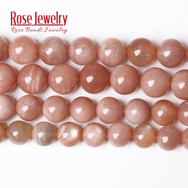 Naturalne różowe opalowe koraliki okrągłe 6-12mm - kamienne luźne paciorki do tworzenia biżuterii DIY - Wianko - 8