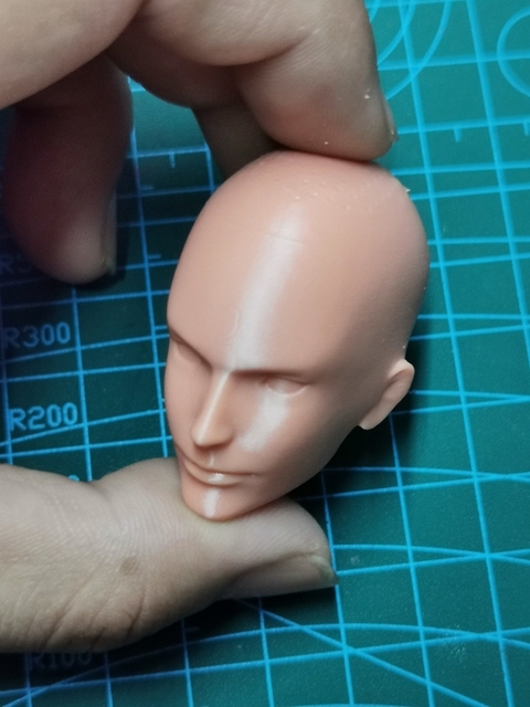 Figurka akcji 1/6 skala Nier - niepomalowana głowa przystojnego chłopaka do modelu 12''Body DIY - Wianko - 5