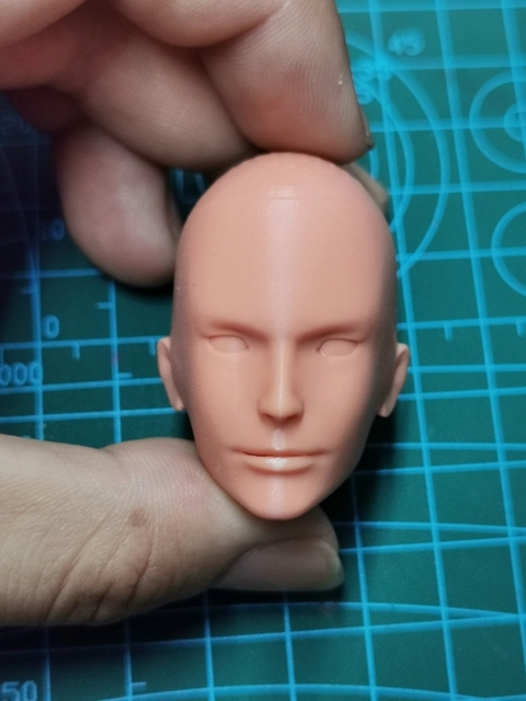 Figurka akcji 1/6 skala Nier - niepomalowana głowa przystojnego chłopaka do modelu 12''Body DIY - Wianko - 1