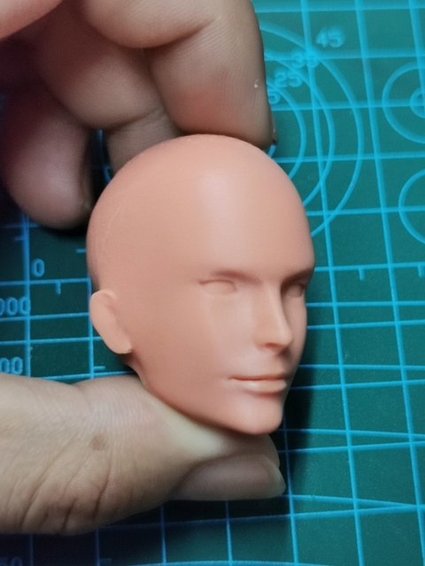 Figurka akcji 1/6 skala Nier - niepomalowana głowa przystojnego chłopaka do modelu 12''Body DIY - Wianko - 4