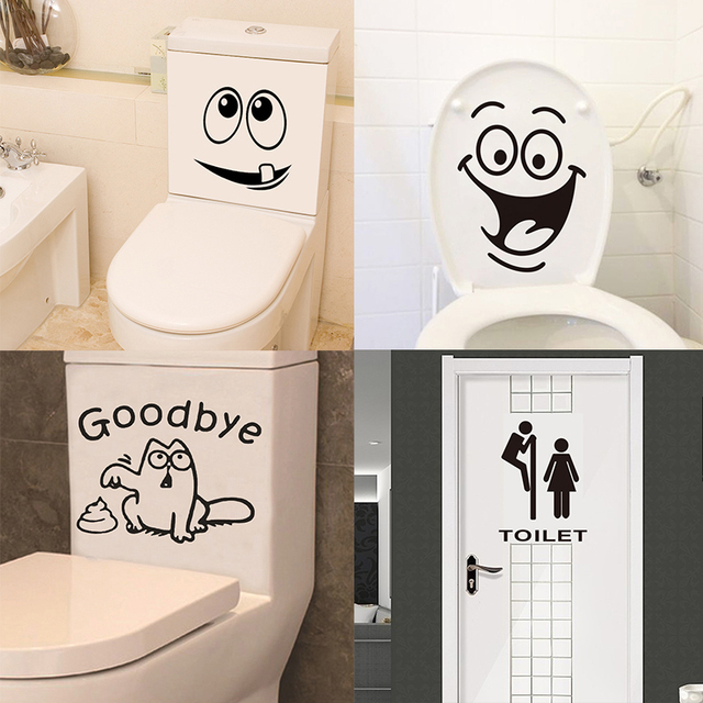 Kreatywna naklejka na toaletę - wodoodporna, antystatyczna, antyporostowa, z zabawnym wzorem, do dekoracji łazienki - Wianko - 2