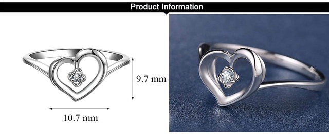 Pierścień DOUBLE-R z 100% prawdziwym diamentem, wykonany z 925 Sterling srebra - Wianko - 3