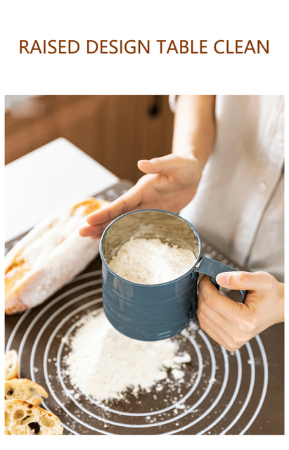 Ręczne sito do przesiewania mąki ze stali nierdzewnej w stylu zachodnim - akcesorium do gotowania w kuchni - Wianko - 6