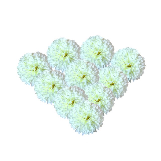 Bukiet kwiatów jedwabnych - nagietek w kuli - dekoracje DIY - Wianko - 2