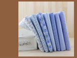 100% bawełniana tkanina typu diagonal w fioletowym i niebieskim kwiatowym wzorze - pościel, tekstylia domowe, pikowana tkanina huśtawka, dla lalek - Wianko - 35