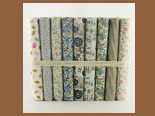 100% bawełniana tkanina typu diagonal w fioletowym i niebieskim kwiatowym wzorze - pościel, tekstylia domowe, pikowana tkanina huśtawka, dla lalek - Wianko - 37