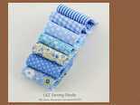 100% bawełniana tkanina typu diagonal w fioletowym i niebieskim kwiatowym wzorze - pościel, tekstylia domowe, pikowana tkanina huśtawka, dla lalek - Wianko - 71