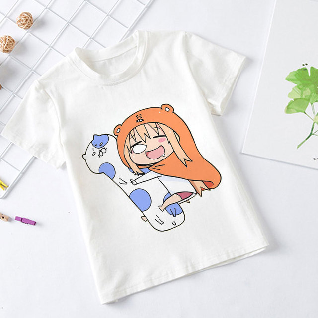 Ciekawa dziecięca koszulka z nadrukiem Anime Cartoon Girl i Chłopca Shu w stylu Himono Onna - Wianko - 2