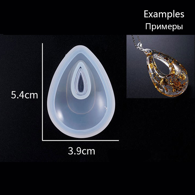 Silikonowa forma do odlewania kropli wody - tworzenie biżuterii (kryształowa bransoletka, wisiorek, naszyjnik) - Wianko - 25