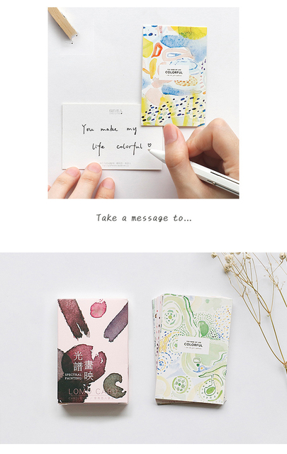 Wielofunkcyjna Mini karta do scrapbookingu (5.2x8 cm, 54 sztuki) - jeden kolor, jeden nastrój, drukowane zaproszenia na walentynki i boże narodzenie - Wianko - 2