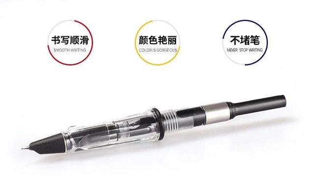 Atrament Jinhao Yitan 25ml do wiecznego pióra z nietoksycznym, niezatykającym długopisem na bazie węgla - Wianko - 4
