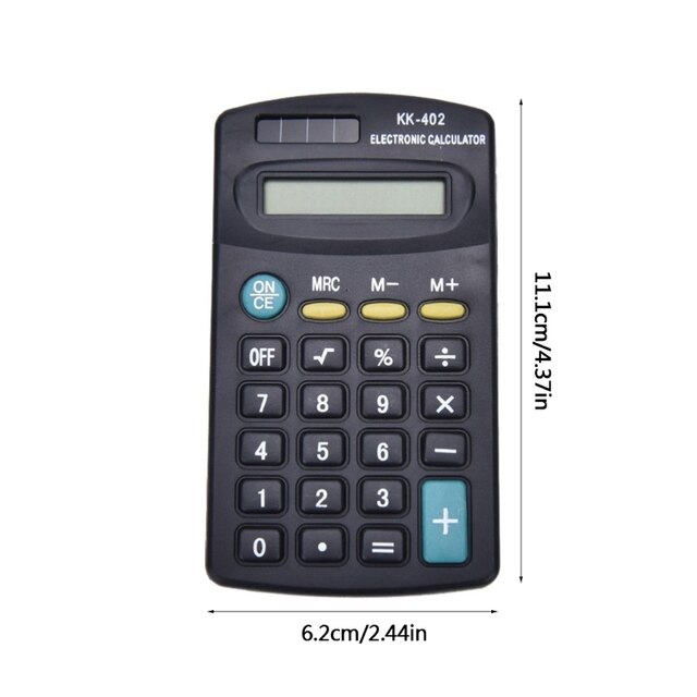 Kalkulator elektroniczny 8-cyfrowy zasilany baterią do zastosowań biurowych i szkolnych - czarny - Wianko - 6