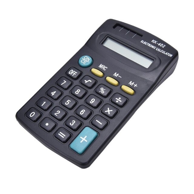Kalkulator elektroniczny 8-cyfrowy zasilany baterią do zastosowań biurowych i szkolnych - czarny - Wianko - 8