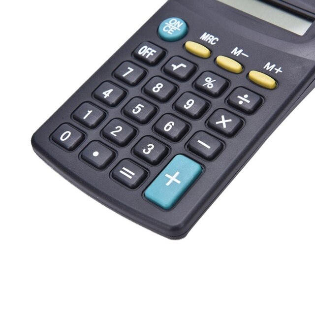 Kalkulator elektroniczny 8-cyfrowy zasilany baterią do zastosowań biurowych i szkolnych - czarny - Wianko - 2