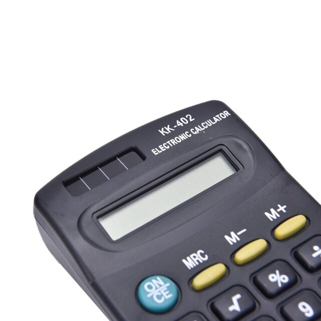 Kalkulator elektroniczny 8-cyfrowy zasilany baterią do zastosowań biurowych i szkolnych - czarny - Wianko - 5