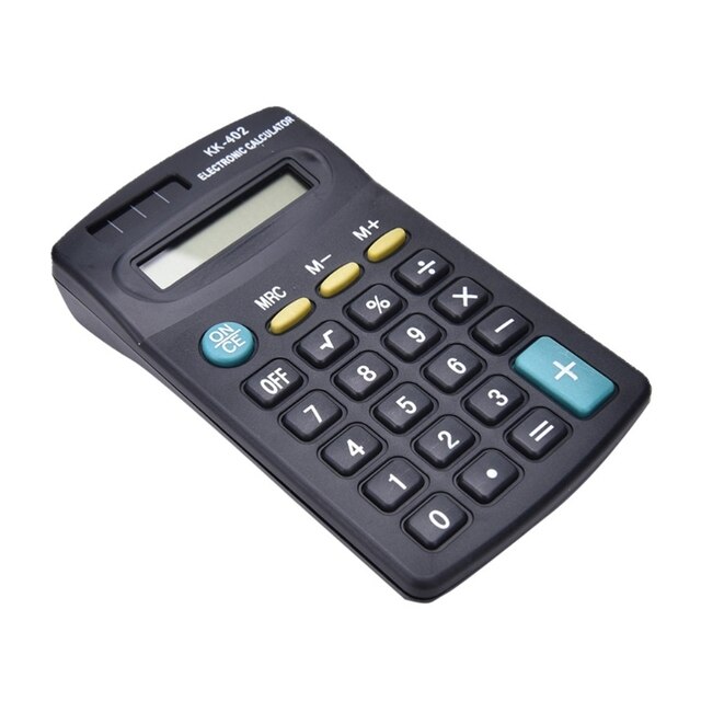 Kalkulator elektroniczny 8-cyfrowy zasilany baterią do zastosowań biurowych i szkolnych - czarny - Wianko - 7