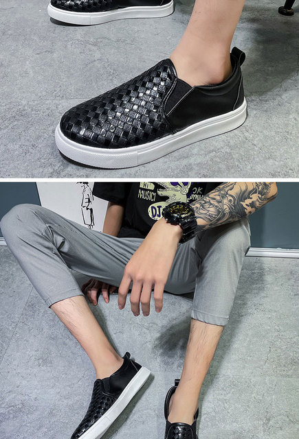 Czarne skórzane męskie buty klasyczne na co dzień - duże rozmiary 36-46 - Wianko - 5