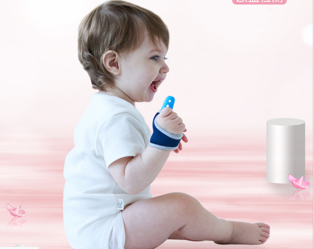 Nietoksyczna osłona na palce do ssania kciuka dla niemowląt z gryzaczkiem zwiększa bezpieczeństwo dziecka - Wianko - 1
