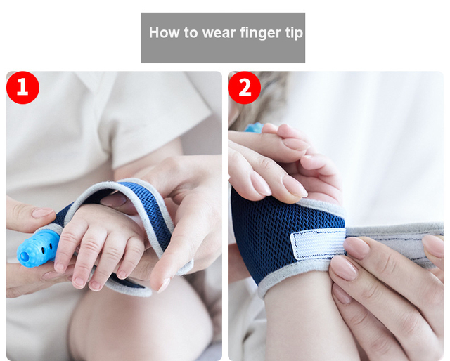 Nietoksyczna osłona na palce do ssania kciuka dla niemowląt z gryzaczkiem zwiększa bezpieczeństwo dziecka - Wianko - 8