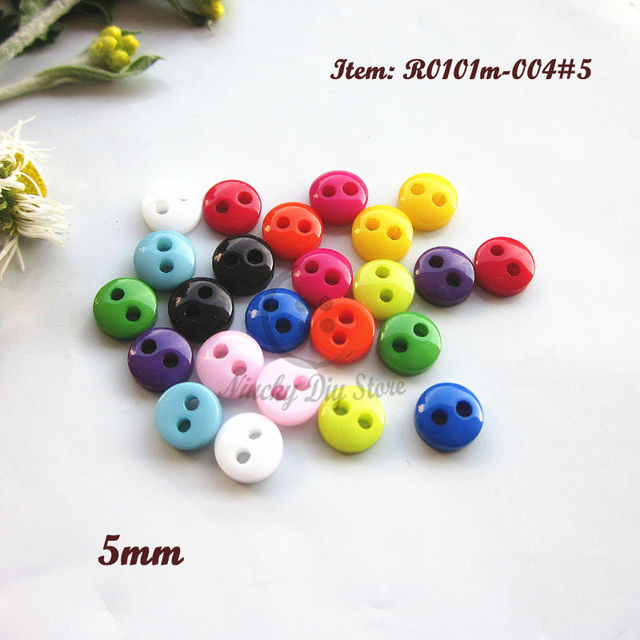 Misa 144 sztuki małych guzików do lalek - 5mm, mieszane kolory - Wianko - 8