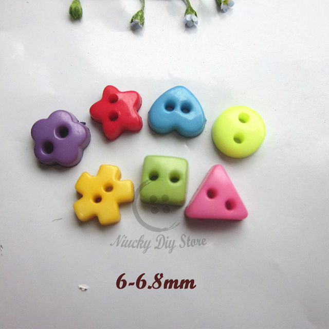 Misa 144 sztuki małych guzików do lalek - 5mm, mieszane kolory - Wianko - 31