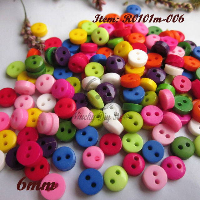 Misa 144 sztuki małych guzików do lalek - 5mm, mieszane kolory - Wianko - 15