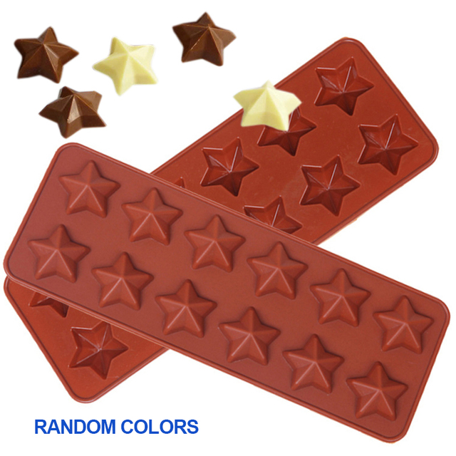 Foremka silikonowa 3D do lodu i czekolady w kształcie 12 gwiazdek - narzędzie do dekoracji ciast - Wianko - 1