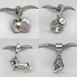 Bezpieczny różowy koralik z kryształkami do bransoletek Pandora Charms - wzór gwiazdy, europejski urok DIY biżuterii - Wianko - 6