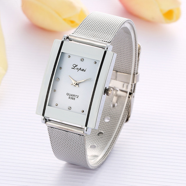 Zegarek damski LVPAI - marka luksusowa, kwadratowy, kwarcowy, bransoleta, sukienkowy LP09 - Wianko - 3