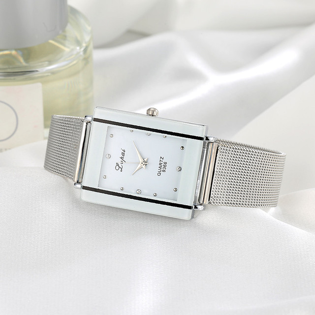 Zegarek damski LVPAI - marka luksusowa, kwadratowy, kwarcowy, bransoleta, sukienkowy LP09 - Wianko - 10