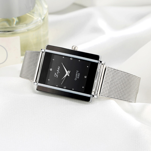 Zegarek damski LVPAI - marka luksusowa, kwadratowy, kwarcowy, bransoleta, sukienkowy LP09 - Wianko - 9