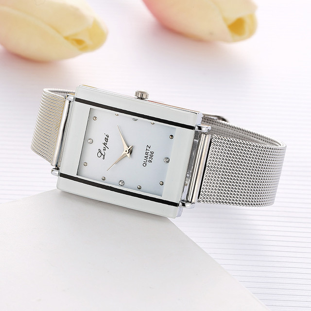 Zegarek damski LVPAI - marka luksusowa, kwadratowy, kwarcowy, bransoleta, sukienkowy LP09 - Wianko - 6