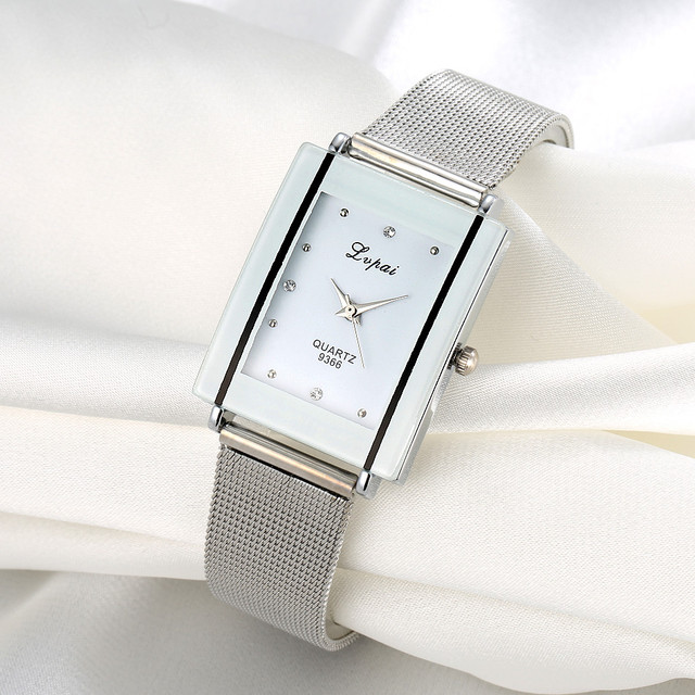 Zegarek damski LVPAI - marka luksusowa, kwadratowy, kwarcowy, bransoleta, sukienkowy LP09 - Wianko - 8