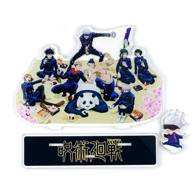 Figurka akcji BIG SIZE Jujutsu Kaisen - Itadori, Megumi, Kugisaki, Gojo, Maki, Toge, Panda - akrylowy stojak do dekoracji tortów anime - Wianko - 3