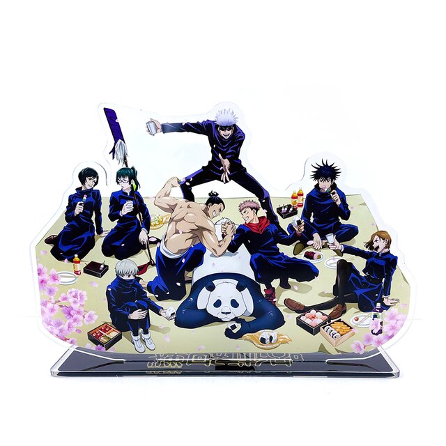 Figurka akcji BIG SIZE Jujutsu Kaisen - Itadori, Megumi, Kugisaki, Gojo, Maki, Toge, Panda - akrylowy stojak do dekoracji tortów anime - Wianko - 2