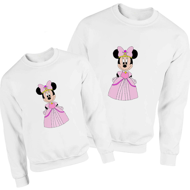 Mickey Tata Bluza Disney Podstawowy Wygląd Rodziny Harajuku Pulower Estetyka Luźna Bluza Streetwear - Wianko - 22