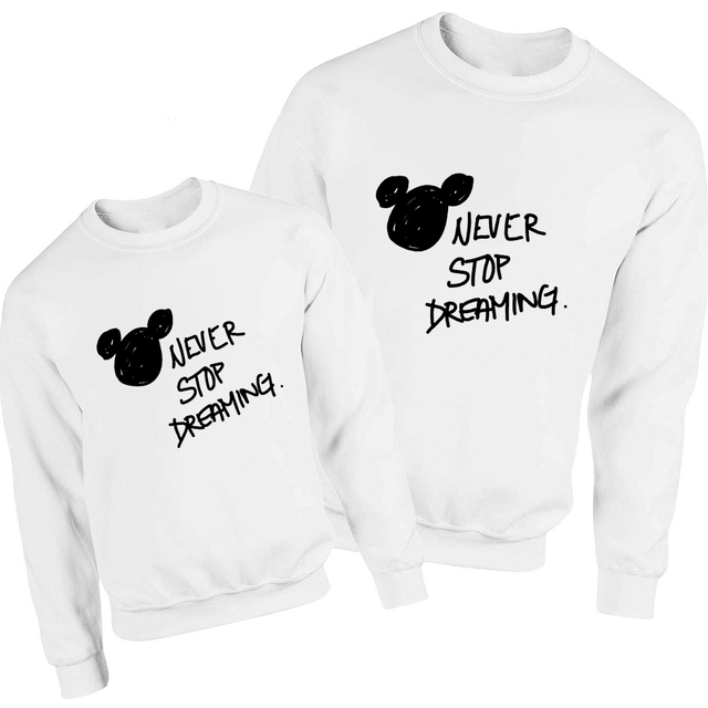 Mickey Tata Bluza Disney Podstawowy Wygląd Rodziny Harajuku Pulower Estetyka Luźna Bluza Streetwear - Wianko - 18