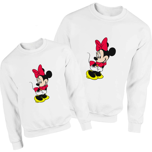Mickey Tata Bluza Disney Podstawowy Wygląd Rodziny Harajuku Pulower Estetyka Luźna Bluza Streetwear - Wianko - 23