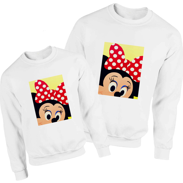 Mickey Tata Bluza Disney Podstawowy Wygląd Rodziny Harajuku Pulower Estetyka Luźna Bluza Streetwear - Wianko - 21