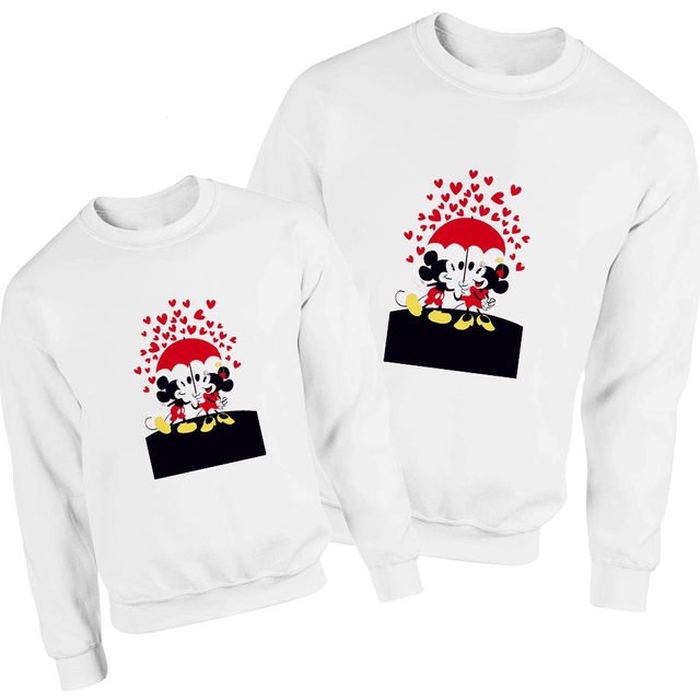 Mickey Tata Bluza Disney Podstawowy Wygląd Rodziny Harajuku Pulower Estetyka Luźna Bluza Streetwear - Wianko - 12