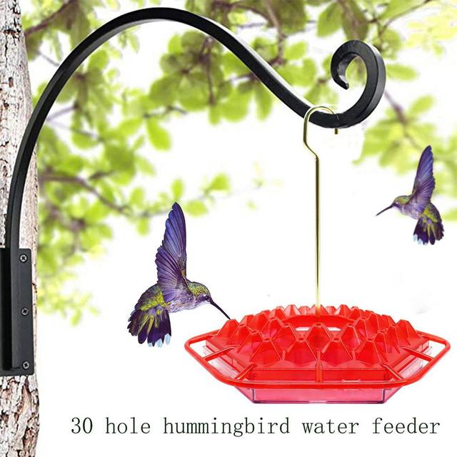 Plastikowy dzbank do karmienia kolibrów na zewnątrz dla ptaków – miseczka fontanna na dziedzińcu - Wianko - 3