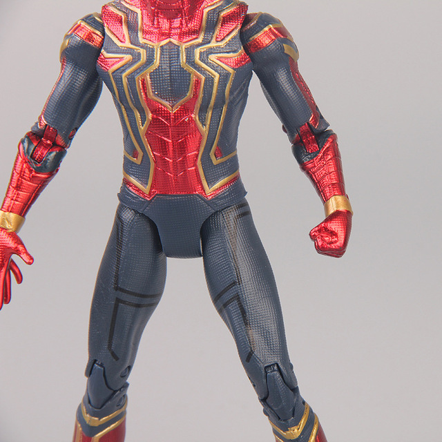 Figurka akcji Spider-Man z Avengers 3: nieskończoność wojna, 17 cm, ruchome głowa i stopy, wykonana z PVC, idealna na prezent dla dziecka - Wianko - 5