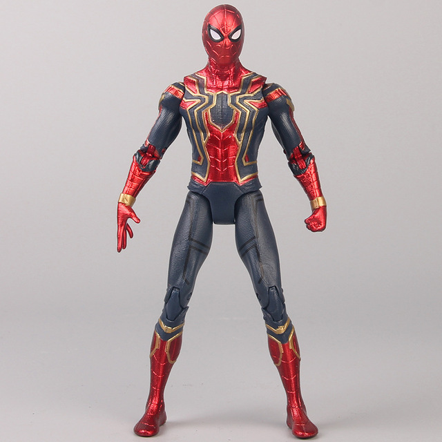 Figurka akcji Spider-Man z Avengers 3: nieskończoność wojna, 17 cm, ruchome głowa i stopy, wykonana z PVC, idealna na prezent dla dziecka - Wianko - 1