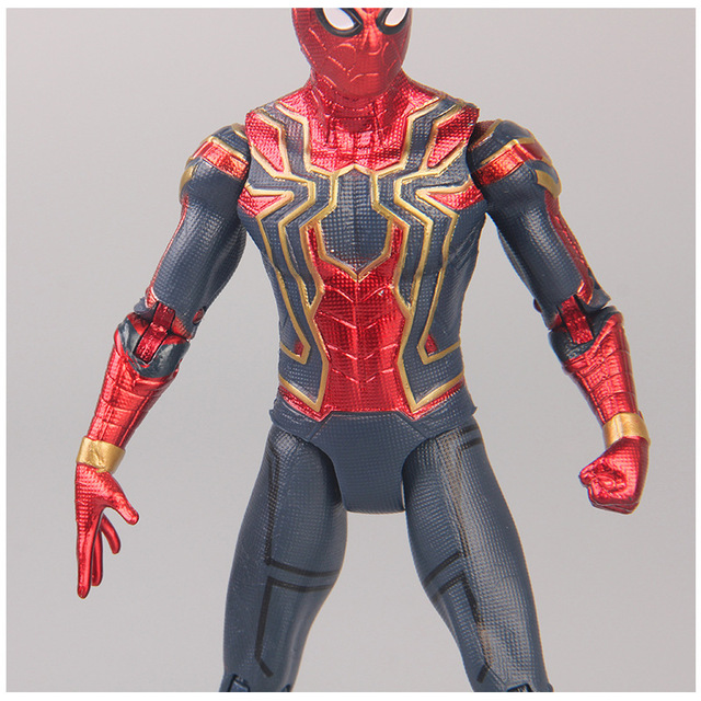 Figurka akcji Spider-Man z Avengers 3: nieskończoność wojna, 17 cm, ruchome głowa i stopy, wykonana z PVC, idealna na prezent dla dziecka - Wianko - 4