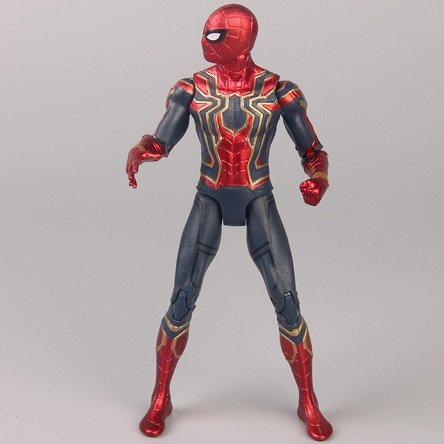 Figurka akcji Spider-Man z Avengers 3: nieskończoność wojna, 17 cm, ruchome głowa i stopy, wykonana z PVC, idealna na prezent dla dziecka - Wianko - 2